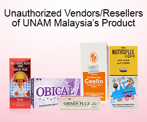 Unauthorized Vendors/Resellers of UNAM Malaysia’s Product.